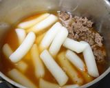挽肉入りトッポギ作り方3写真