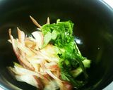 茗荷、大葉、キュウリの冷たい澄まし汁作り方4写真