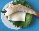 簡単☆海老の梅しそチーズ揚げ作り方1写真