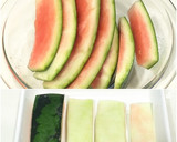 ［簡単 スイカ 皮 お漬物 中華風］作り方1写真