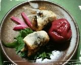蓮根の梅肉・大葉はさみ揚げ作り方7写真