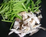 簡単！空芯菜とエリンギのにんにく炒め作り方2写真