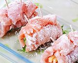 鶏ささみ巻き天ぷら-大葉と梅肉・新生姜-作り方4写真