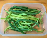 フライパンだけで♪インゲンと角天の炒め煮作り方1写真