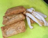 フライパンだけで♪インゲンと角天の炒め煮作り方3写真