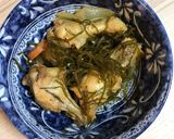 手羽元と切り昆布の煮物作り方6写真