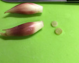 ミョウガとじゃこのごま油和え作り方1写真