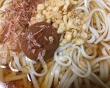 超簡単・冷やし梅たぬきうどん作り方1写真