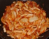 鶏肉と白菜キムチの和風炒め(鶏キムチ)作り方3写真