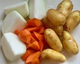 さっぱり・梅風味の肉じゃが作り方1写真