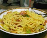 ベーコンと人参とレタスのピリ辛パスタ作り方4写真