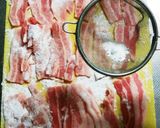 今日夕飯 豚ばら肉の照り盛り作り方2写真