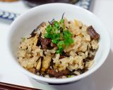 簡単！ひじきと鯨大和煮の炊き込みごはん作り方5写真