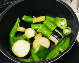 茄子と万願寺とうがらしのたいたん作り方2写真