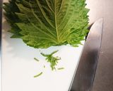 大葉のピリ辛ご飯のお供作り方2写真