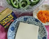 スパムと豆腐のゴーヤ詰め*揚げ焼き作り方2写真