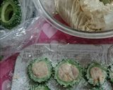 スパムと豆腐のゴーヤ詰め*揚げ焼き作り方4写真