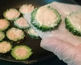 スパムと豆腐のゴーヤ詰め*揚げ焼き作り方5写真