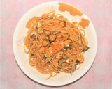 「ピリカラ茄子パスタ」作り方10写真