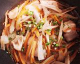 鶏肉とゴボウにんじんきんぴら♡作り方6写真