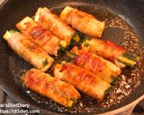 苦美味い！厚揚げとゴーヤーの豚バラロール作り方4写真