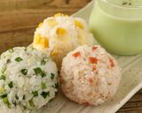 彩りバッチリ！お弁当にも♪3色おにぎり作り方4写真