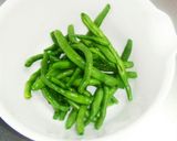 ☆朝採れ三度豆と生姜のおひたし☆☆☆作り方1写真