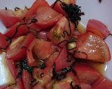 豚肉塩昆布トマトサラダ作り方1写真