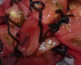 豚肉塩昆布トマトサラダ作り方3写真
