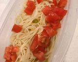 鯖の水煮缶とトマトの、冷製パスタ！作り方10写真