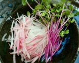 さっぱり♥梅酢ソースの赤系サラダ作り方5写真