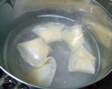 おかずにもおやつにも☆餃子の皮で茹チーズ作り方6写真