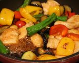 【作り置き】鶏胸肉と夏野菜の酢豚風作り方6写真