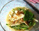 夏☆チキンとザーサイのピリ辛冷麺作り方6写真
