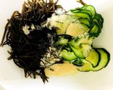 塩酒粕スプレッドで♪胡瓜とひじきの酢の物作り方5写真