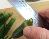 【ヤンニョムで食べる夏野菜。オクラ】作り方3写真