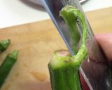 【ヤンニョムで食べる夏野菜。オクラ】作り方5写真