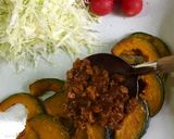 カレーのっけ焼きかぼちゃ作り方4写真
