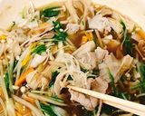 ごぼうとキノコの豚バラ味わいスープ作り方8写真