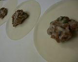餃子の皮で簡単おつまみ（梅納豆）作り方1写真