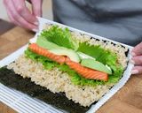 恵方巻　ヘルシーなホワイトソルガム太巻き作り方5写真