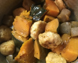 南瓜と揚焼き鶏団子のこっくり煮作り方10写真
