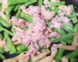 インゲン豆とツナの炒め物作り方4写真