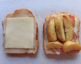 ポテトとベーコンのホットサンド作り方5写真
