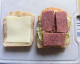 コンビーフとキャベツのチーズホットサンド作り方4写真