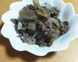 下味冷凍☆牛肉、ごぼう、玉ねぎの簡単炒め作り方4写真