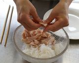 サラダチキンのトマト盛りみそドレ作り方3写真