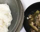 実家飯 生姜たっぷりねぎと鶏肉の温素麺作り方5写真