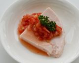 ハムの冷製豆腐・トマトたれ作り方4写真