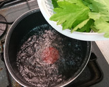 セロリの葉と海苔佃煮の和え物作り方1写真